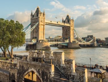 beautiful shot tower bridge london uk